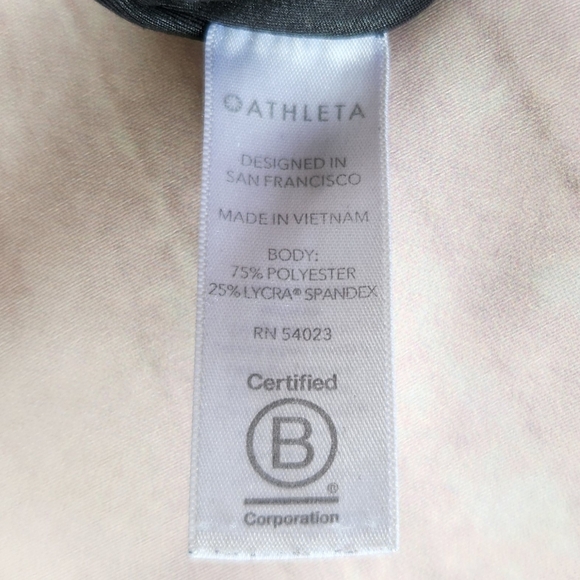 Athleta "Inclination Moto Tight" High Rise Legging Black Textured Women's Size S - Picture 9 of 10